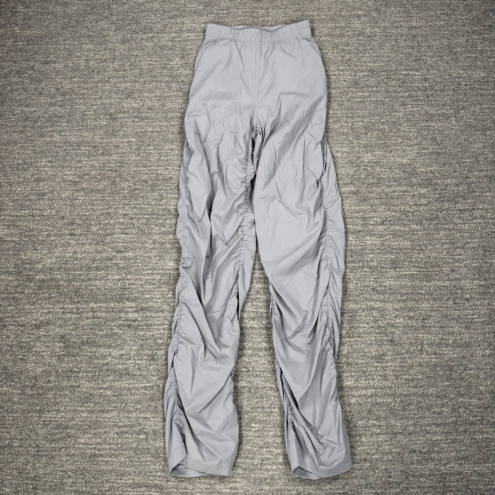 Lululemon Dance Studio Slim-Fit HR Flared Pants Women 2XS XXS Gray Lightweight